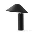 Matt Black All Metal Hat Table Lampe